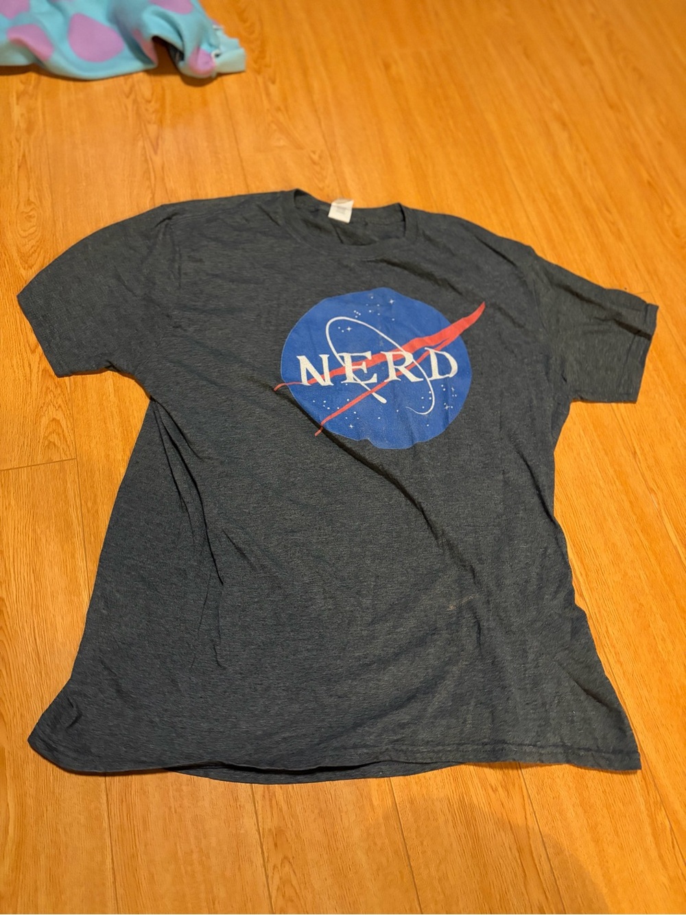 NERD Graphic Tee - Men's Dark Heather Blue Crewneck Shirt